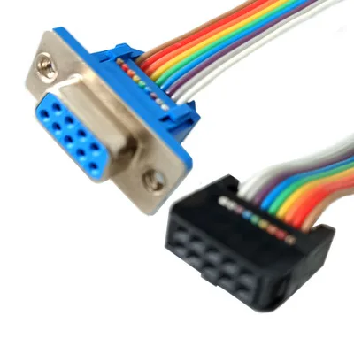 Colorful RS232 Extension Cable 30cm with DB9 & FC-10P 4 Colorful RS232 Extension Cable 30cm with DB9 & FC-10P - Image 4