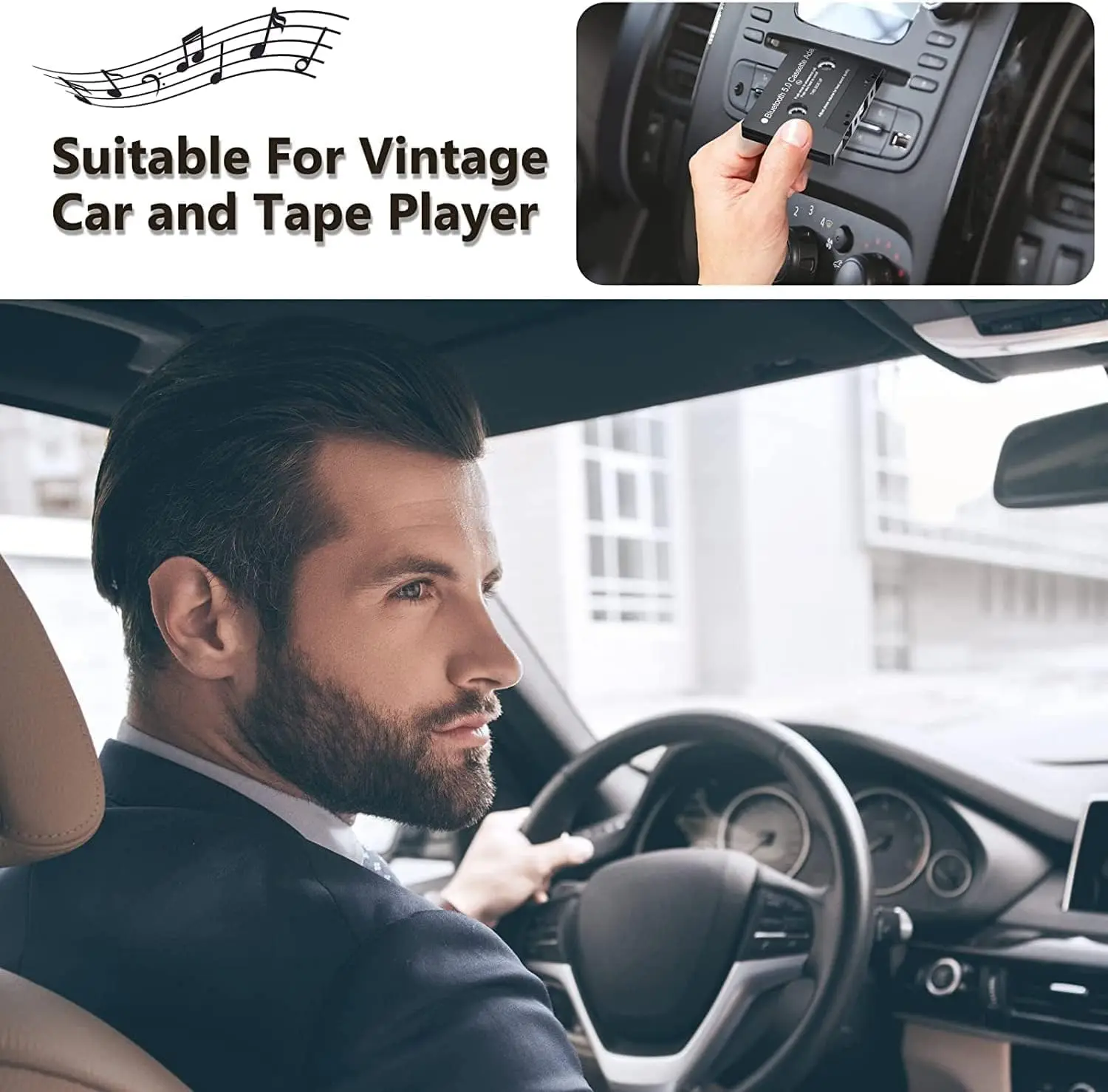 Vintage Style Bluetooth 5.0 Cassette Adapter 5 Vintage Style Bluetooth 5.0 Cassette Adapter - Image 5
