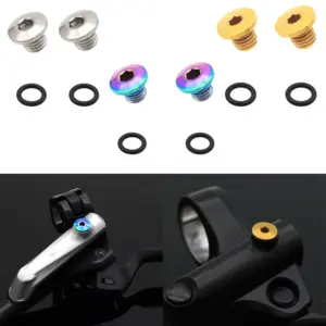 Vibrant Titanium Bicycle Bleed Screws, M5x5-8 10 S002aedb2350140108981b64df0a4172eX