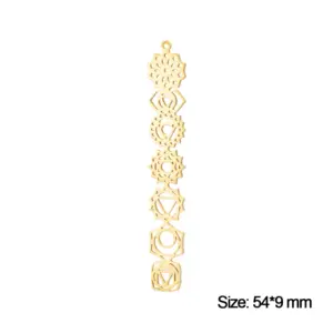 Stainless Steel 7 Chakra Yoga Charm 12 S008a9b21948349fe9bafd9e73f346f36P