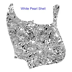 Left-Handed 5-String Jazz Bass Pickguard Vintage Yellow 14 S00c129bbe9d544d2b92b95d524659f41Y