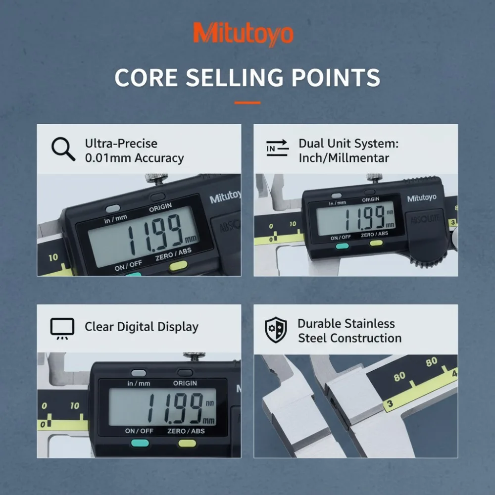 Mitutoyo Digital Caliper 500-193-30 0-300mm 5 Mitutoyo Digital Caliper 500-193-30 0-300mm - Image 5
