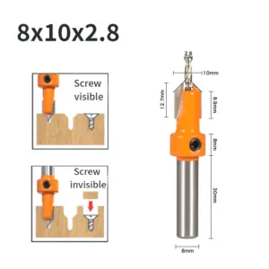 SHENSEN 8mm Countersink & Screw Extractor Set 16 S01400455242a444d8e4765d70c0268d1x