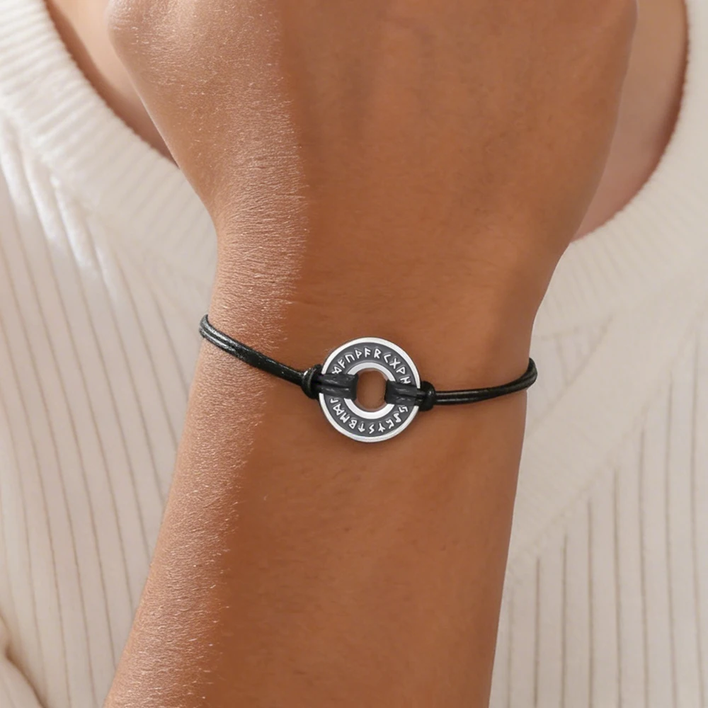 Stainless Steel Nordic Runes Bracelet 3 Stainless Steel Nordic Runes Bracelet - Image 3