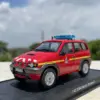 Vibrant Red Nissan Terrano Fire Truck Model