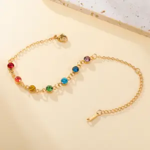 Stainless Steel Chakra Charm Bracelet for Women 10 S02053da799f84123af260a39d281c112U