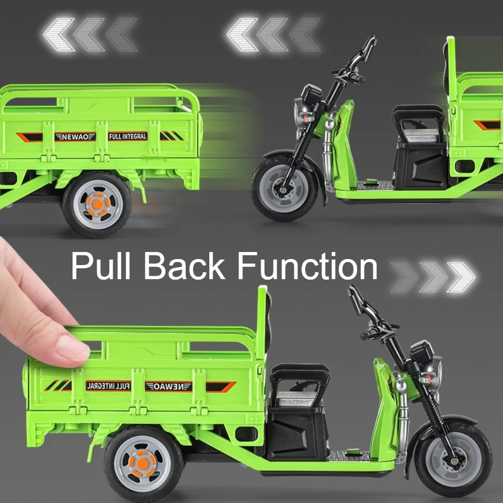 1:12 Scale Electric Tricycle Model Toy 6 1:12 Scale Electric Tricycle Model Toy - Image 6