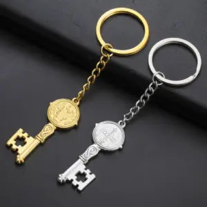 Stainless Steel Religious Keychain with Saint Benedict 11 S03263f57faf84bf4a471f8eadebd0de3w
