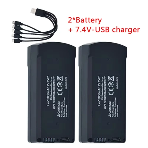 V198 PRO MAX Drone Battery Set 7.4V 3000mAh 8 V198 PRO MAX Drone Battery Set 7.4V 3000mAh - Image 8