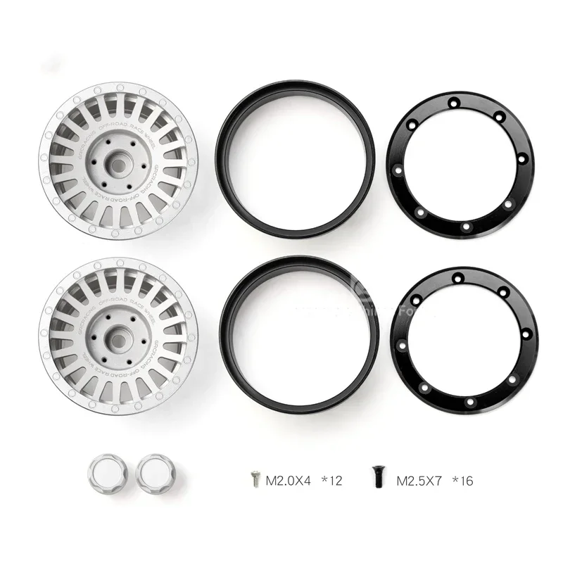 1/10 RC Crawler Beadlock Wheel Hubs Set 6 1/10 RC Crawler Beadlock Wheel Hubs Set - Image 6