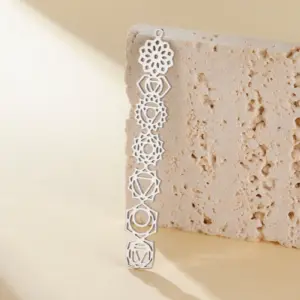 Stainless Steel 7 Chakra Yoga Charm 9 S061f71879d8447e5bfa238206ca4909bi