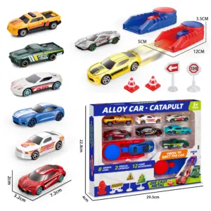 1:64 Scale Racing Catapult Set with Die-Cast Cars 15 S066c818e7e094908b959bfcd20c7eb95Q