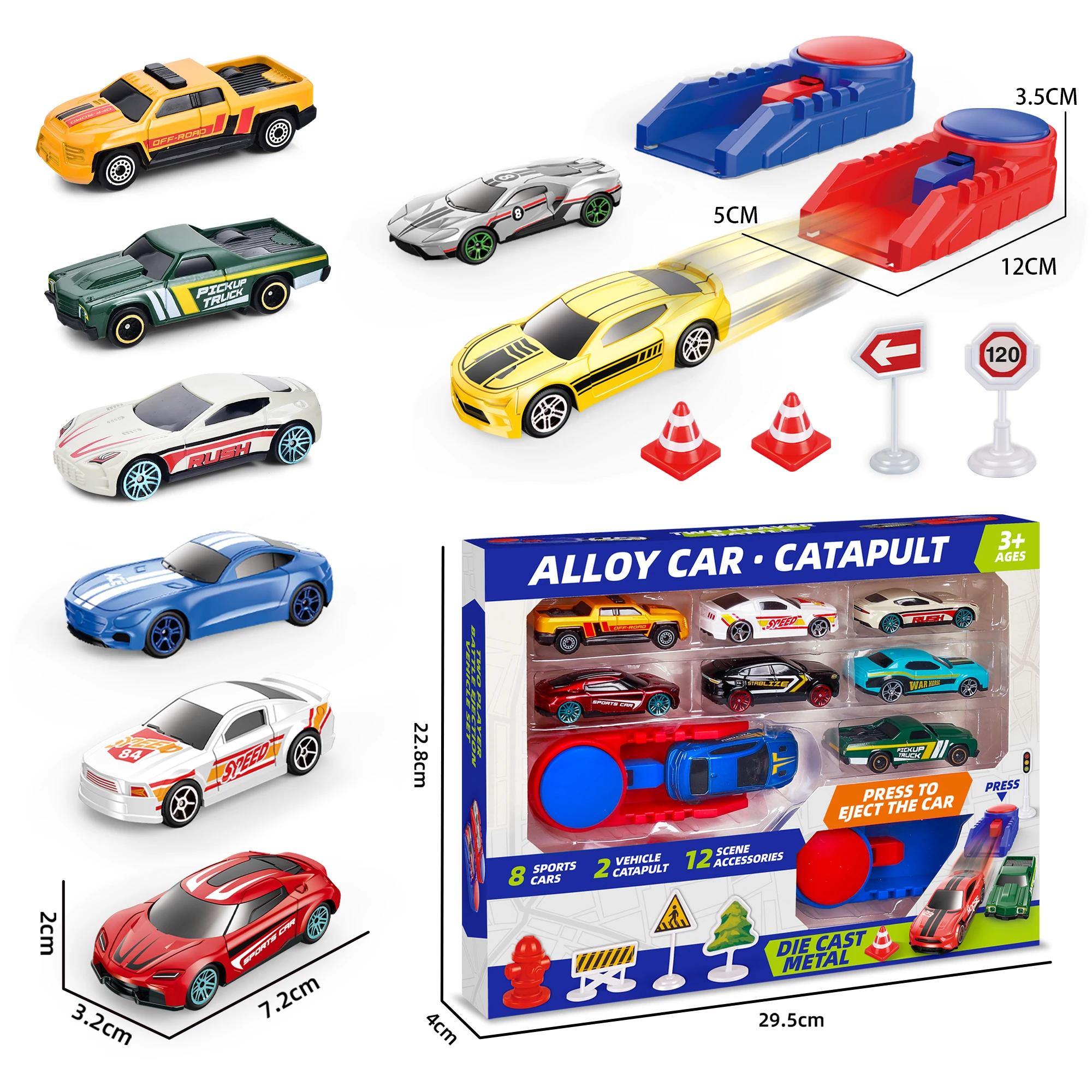 1:64 Scale Racing Catapult Set with Die-Cast Cars 7 1:64 Scale Racing Catapult Set with Die-Cast Cars - Image 7