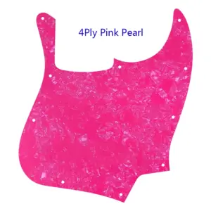 Flame-Patterned Pickguard for 5-String Jazz Bass 13 S07134f21c355408ab41f707fda4f7203M