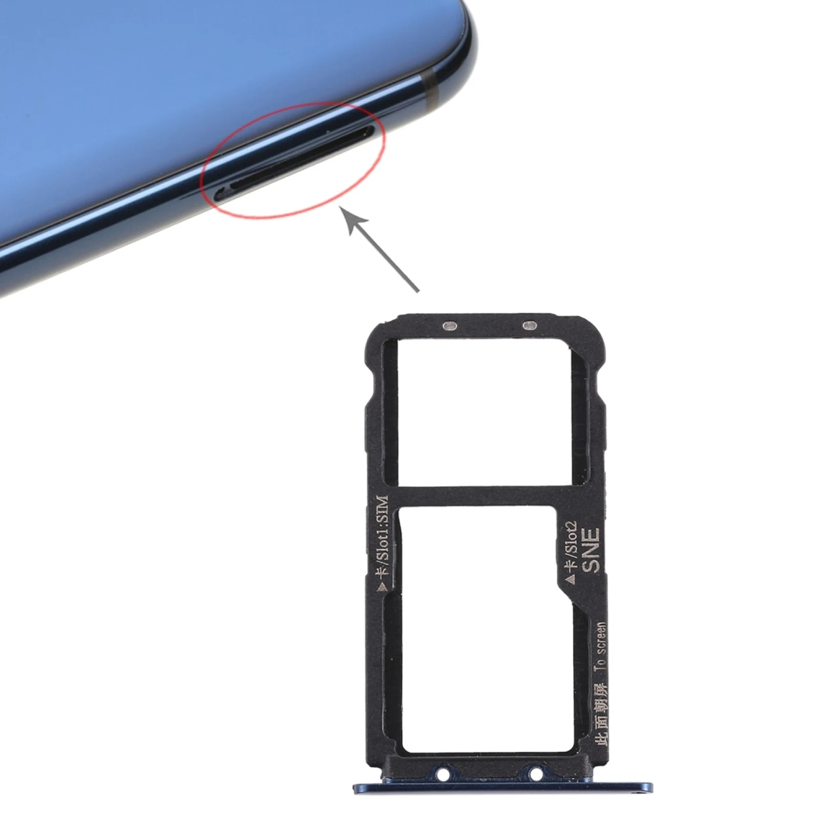 Huawei Mate 20 Lite SIM Card Tray Replacement 2 Huawei Mate 20 Lite SIM Card Tray Replacement - Image 2
