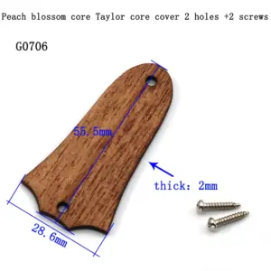 1 Piece Acoustic Guitar Electric Guitar Truss Rod Cover Iron Core Bell-Shaped 2 Hole 3 Hole LP SG  Matching screw