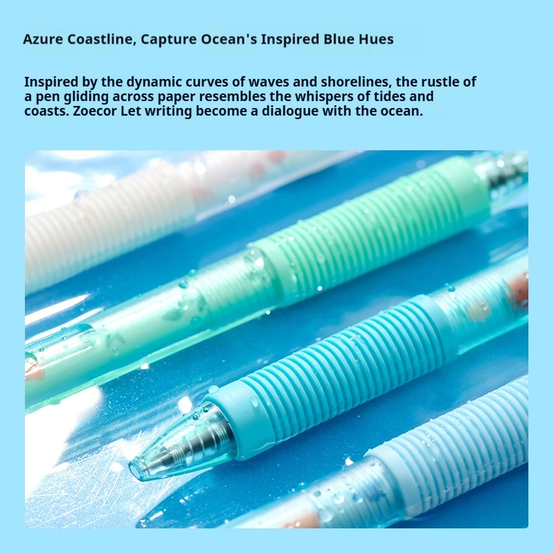 Coastline Blue Retractable Gel Pen 0.5mm 2 Coastline Blue Retractable Gel Pen 0.5mm - Image 2