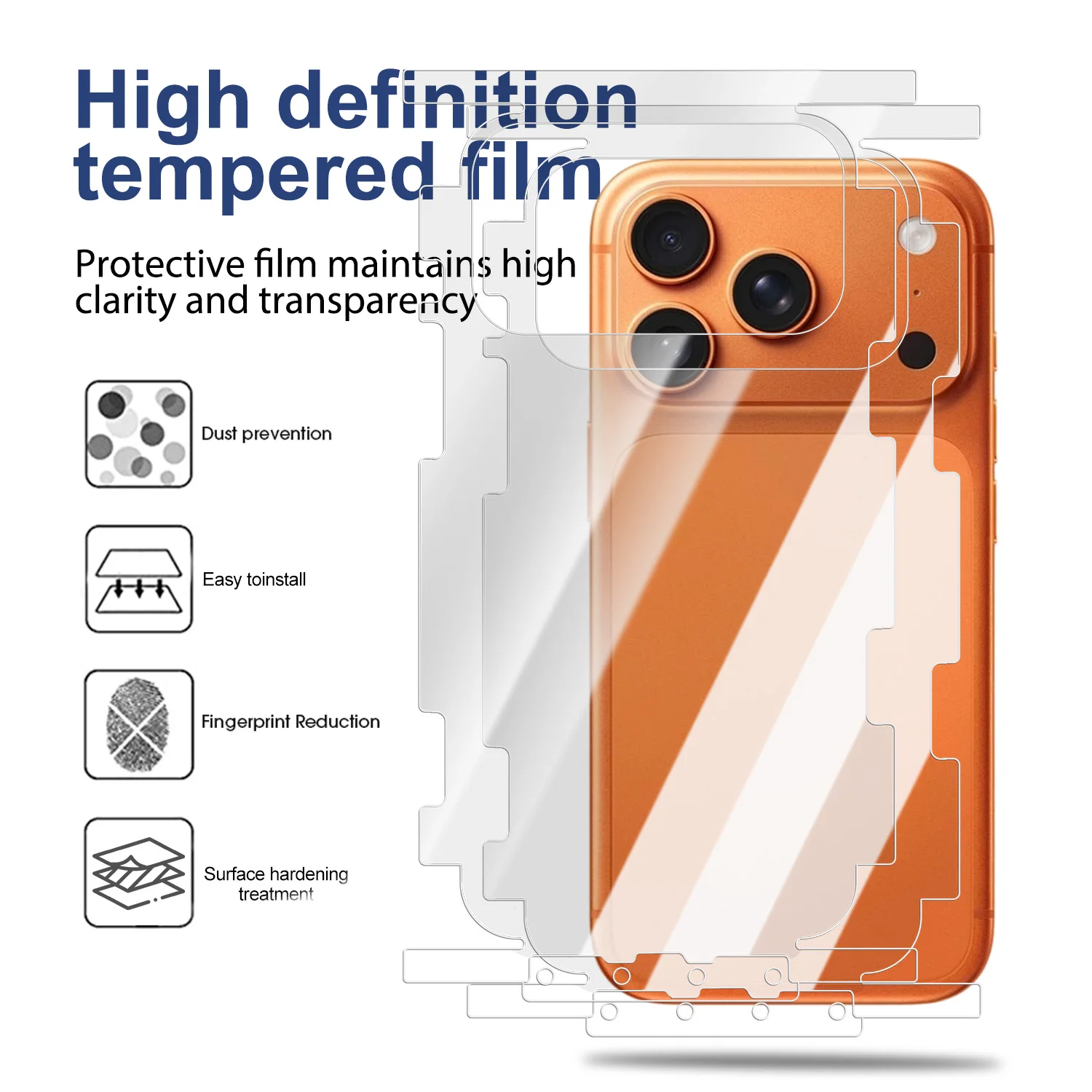 Clear Hydrogel Frame for iPhone 16/17 Series 2 Clear Hydrogel Frame for iPhone 16/17 Series - Image 2