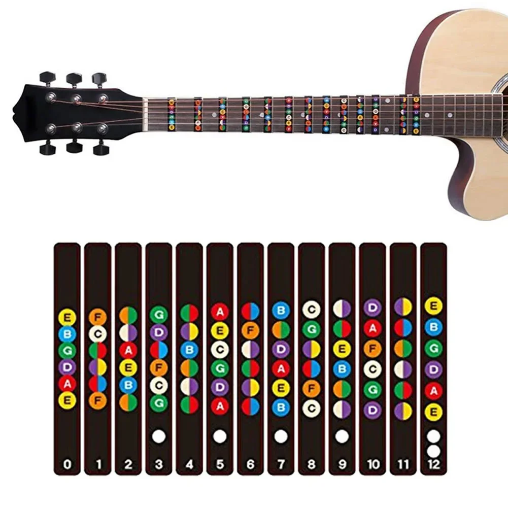 Colorful Guitar Fretboard Sticker Set 6 Colorful Guitar Fretboard Sticker Set - Image 6