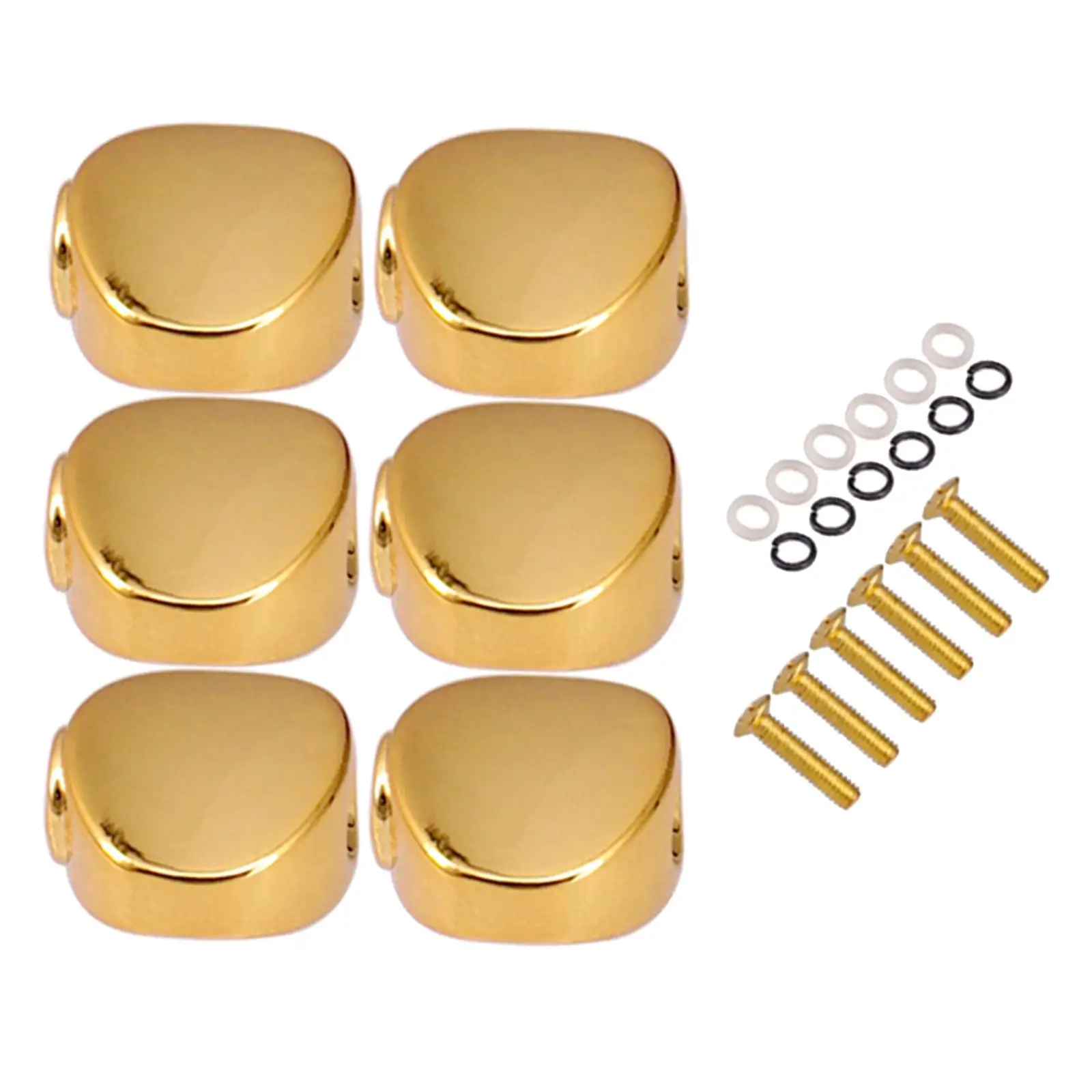 Metal Guitar Tuning Peg Caps Set for All Guitar Types 2 Metal Guitar Tuning Peg Caps Set for All Guitar Types - Image 2