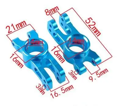 Blue Aluminum RC Parts Set for 4WD Models 4 Blue Aluminum RC Parts Set for 4WD Models - Image 4