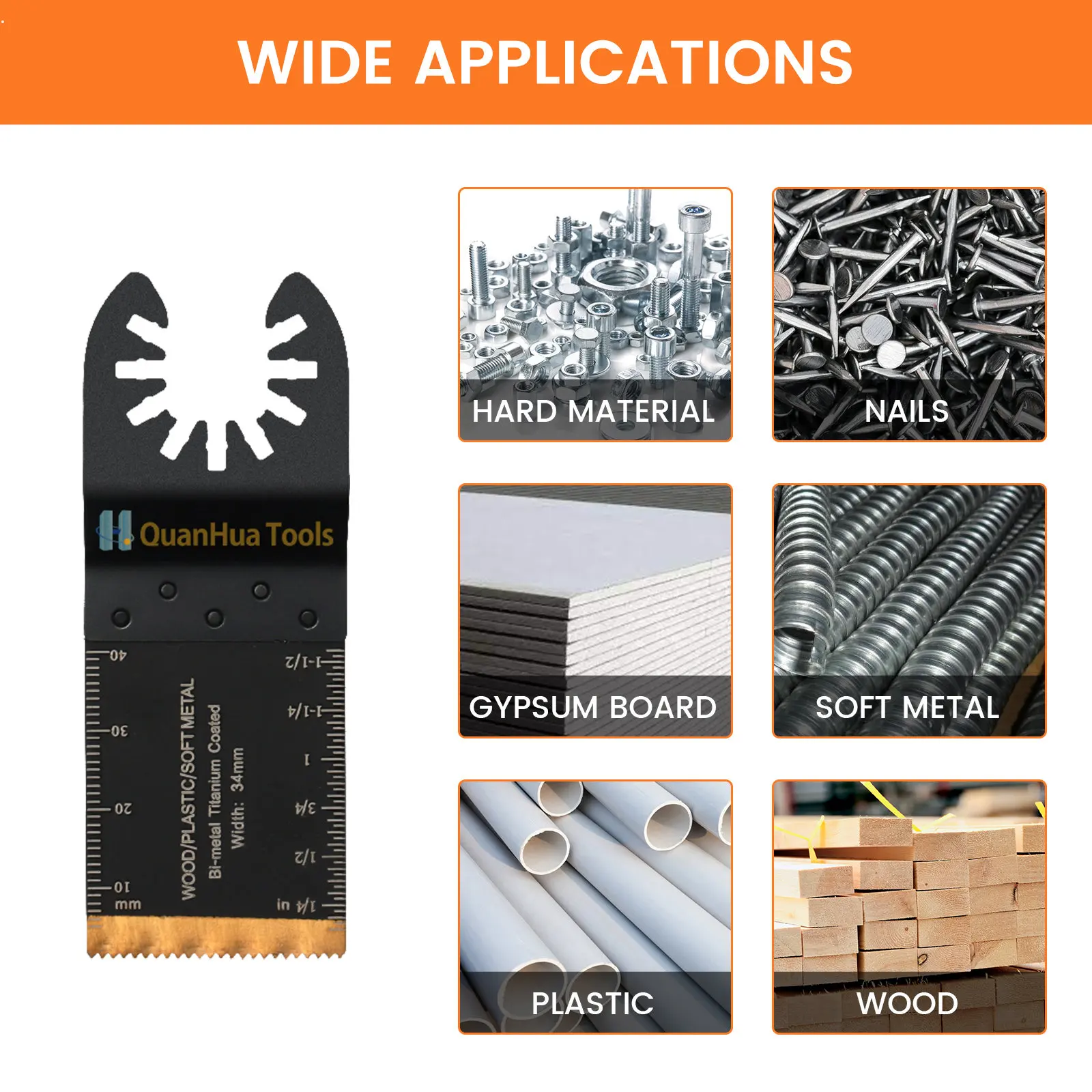 Titanium Oscillating Multitool Blades Set of 10 5 Titanium Oscillating Multitool Blades Set of 10 - Image 5