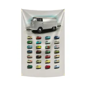 Vintage Volkswagen Bus Banner 90x150cm 18 S0d08df9ad1d649baa80f3e03598a3f32D