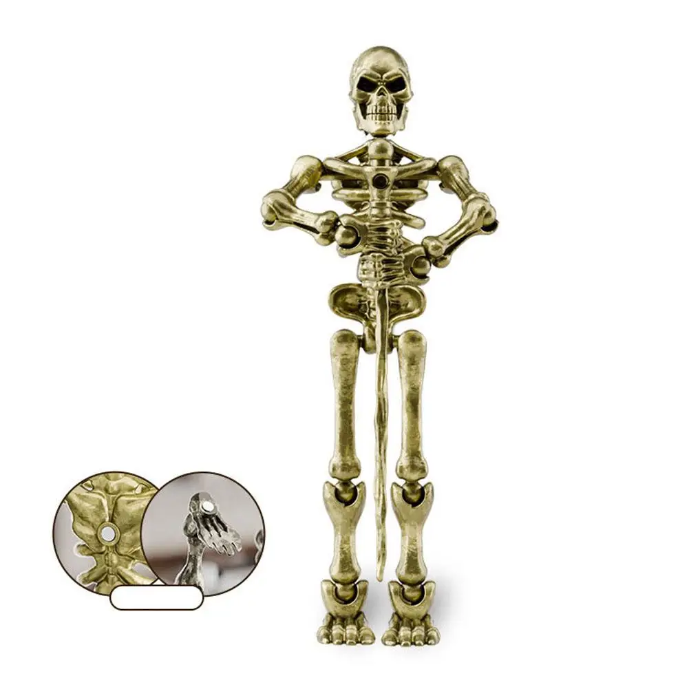 13 cm Vibrant Metal Skeleton Figurine with Magnetic Assembly 8 13 cm Vibrant Metal Skeleton Figurine with Magnetic Assembly - Image 8