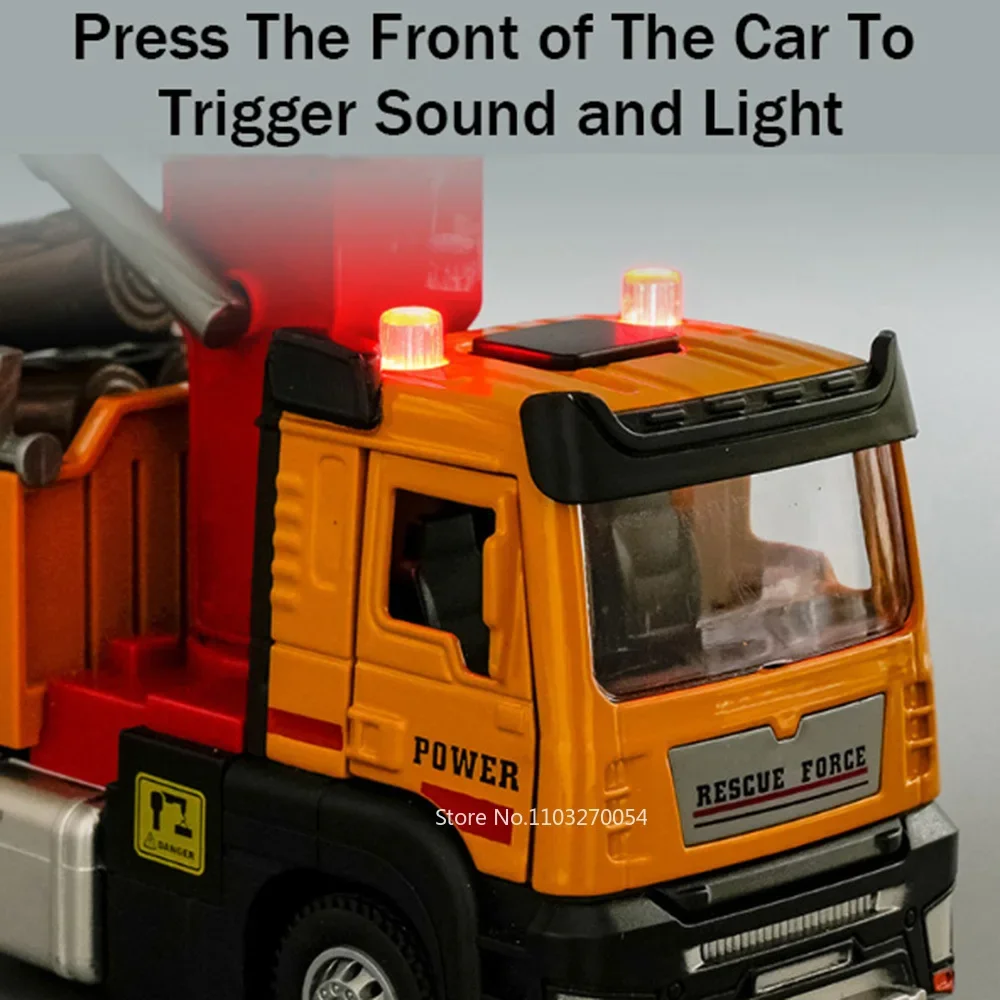 1:32 Alloy Logging Crane Toy for Collectors 4 1:32 Alloy Logging Crane Toy for Collectors - Image 4