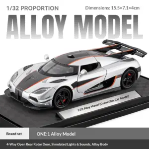 1:32 Koenigsegg One:1 Diecast Model Car 15 S0f7fedc81a4943a1a4648f9546038ca5V