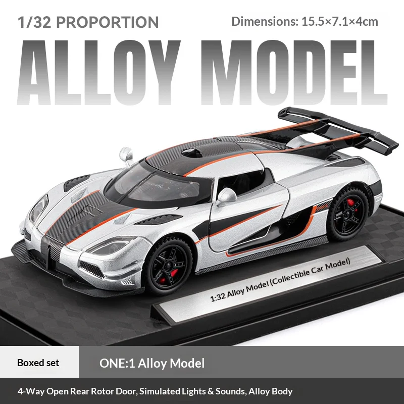 1:32 Koenigsegg One:1 Diecast Model Car 7 1:32 Koenigsegg One:1 Diecast Model Car - Image 7