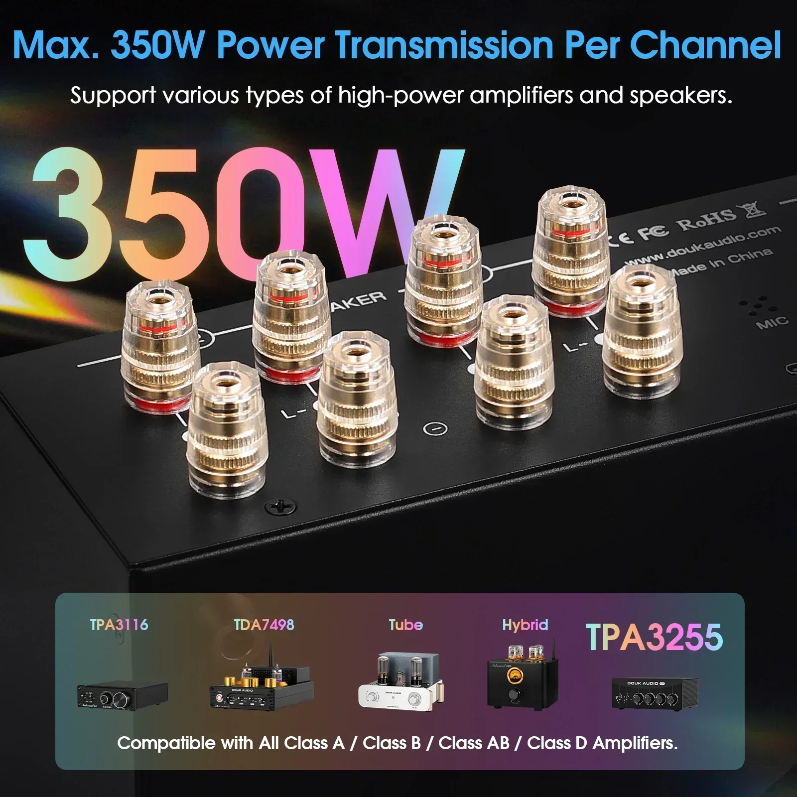 Nobsound VU3PRO Amplifier & Speaker Selector 4 Nobsound VU3PRO Amplifier & Speaker Selector - Image 4