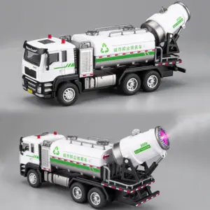 Detailed 1:50 Scale Dust Suppression Spray Truck Model