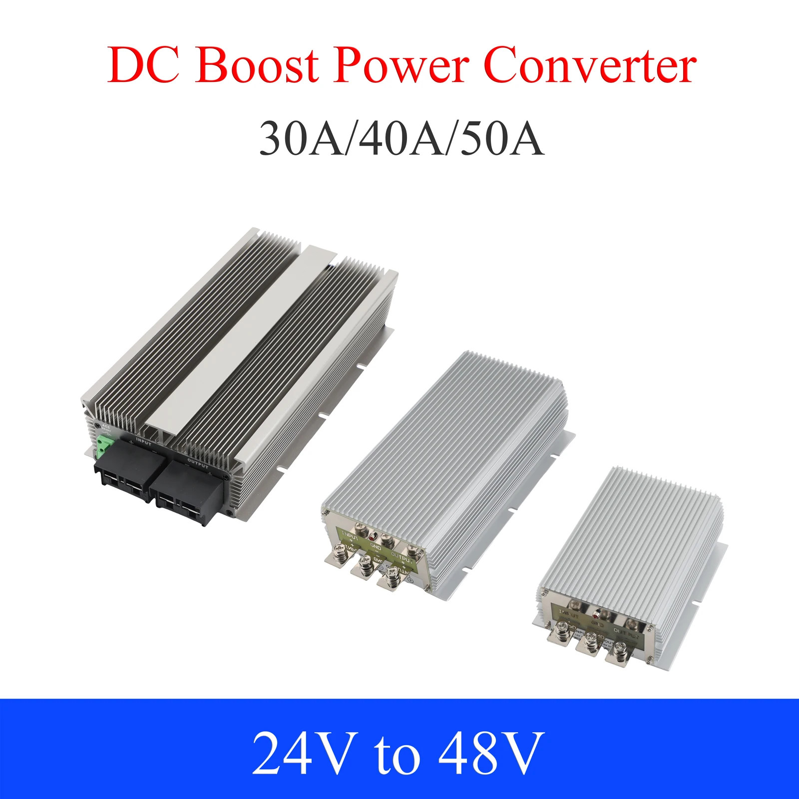 DC 24V to 48V Power Converter with Finned Heat Sink 2 DC 24V to 48V Power Converter with Finned Heat Sink - Image 2