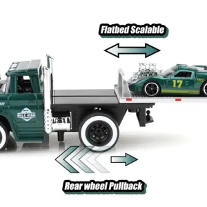 Vintage Die-Cast Truck Set 1:60 Scale in Red 14 S12e0f821f4604beeb5fce7edae99ea5bH