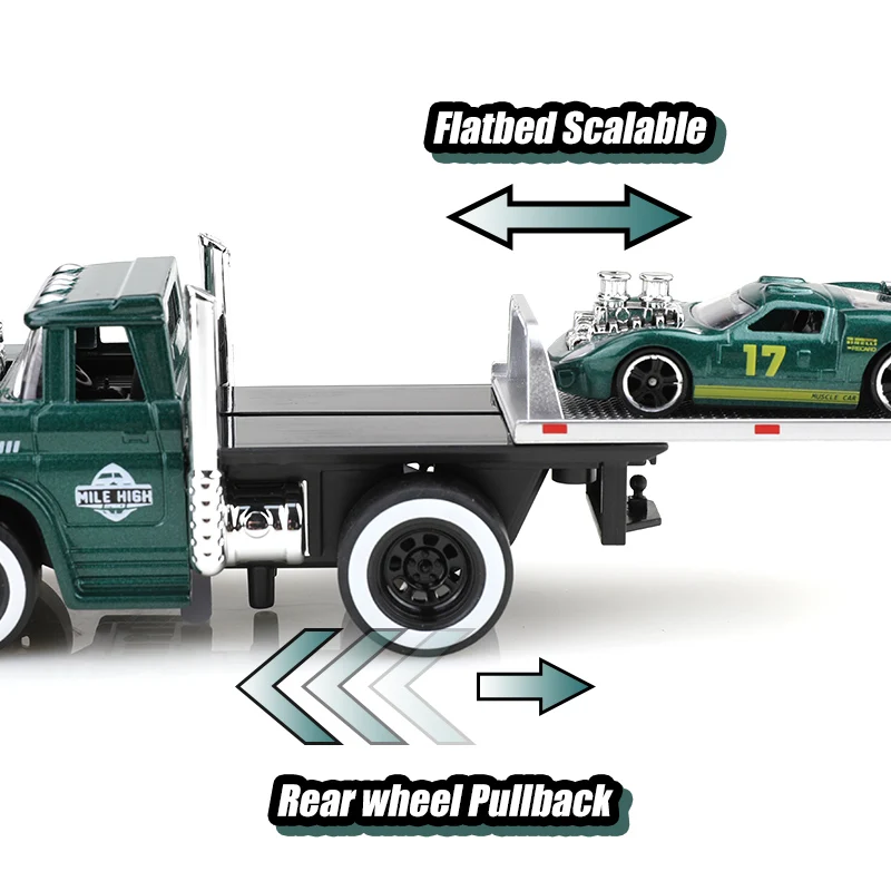 Vintage Die-Cast Truck Set 1:60 Scale in Red 5 Vintage Die-Cast Truck Set 1:60 Scale in Red - Image 5