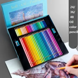 Vibrant 36-Color Soft Oil Pastel Pencil Set