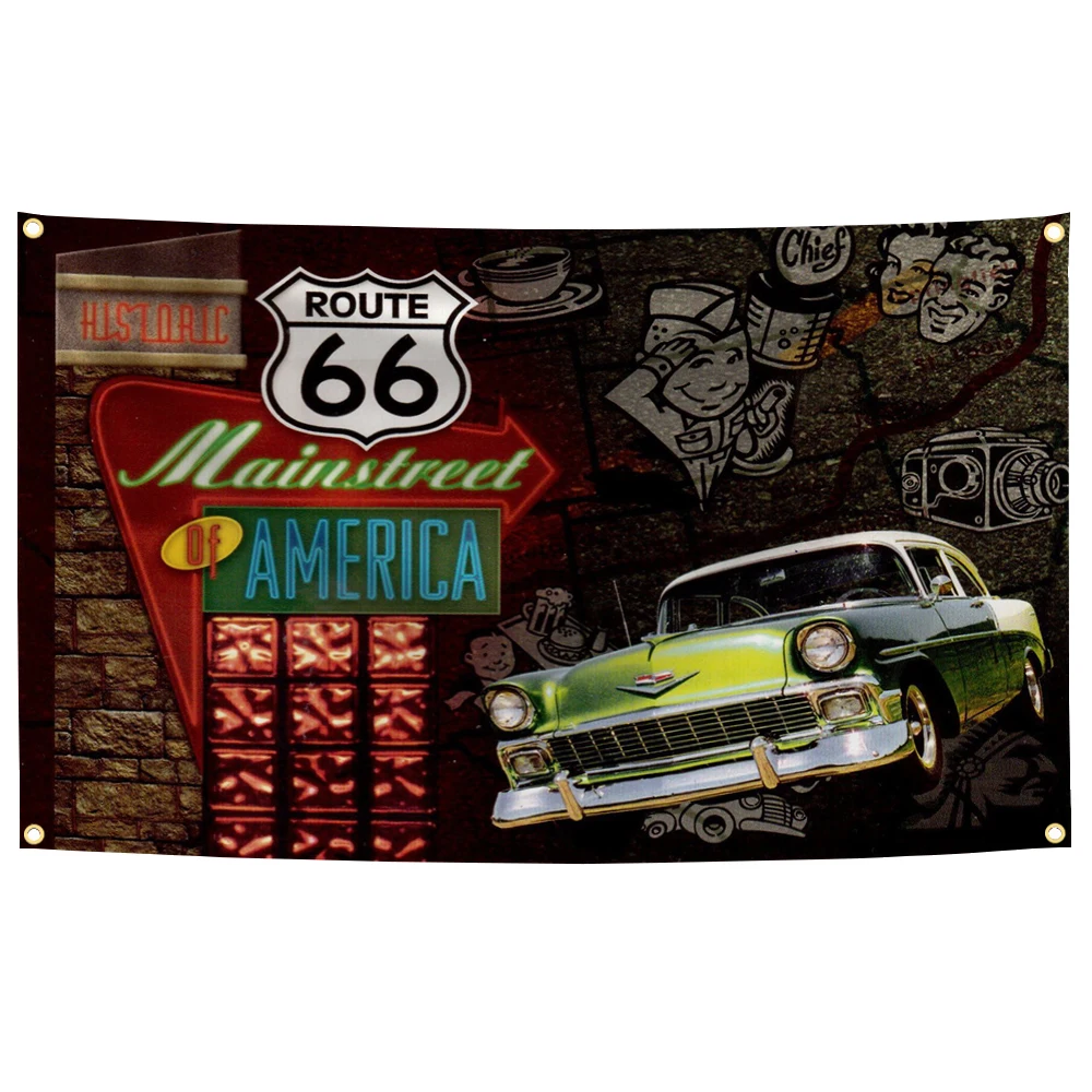 US Route 66 Vintage Collage Banner 90x150cm 6 US Route 66 Vintage Collage Banner 90x150cm - Image 6
