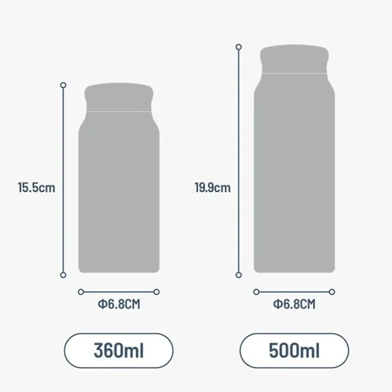 Stainless Steel Vacuum Thermos Bottle 360ml & 500ml 6 Stainless Steel Vacuum Thermos Bottle 360ml & 500ml - Image 6