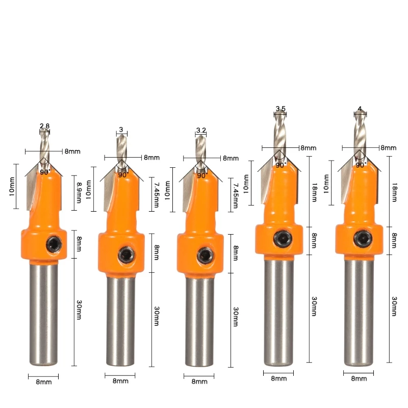 SHENSEN 8mm Countersink & Screw Extractor Set 6 SHENSEN 8mm Countersink & Screw Extractor Set - Image 6