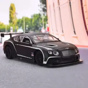 Black Bentley Continental GT3 Diecast Model 1:24 Scale