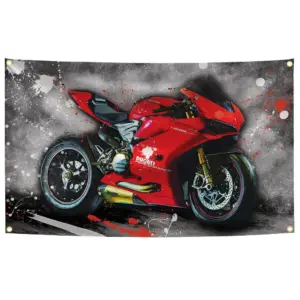 Ducati 90x150cm Motorcycle Wall Flag 16 S15abbd54576042ebbe280e96868fb87en