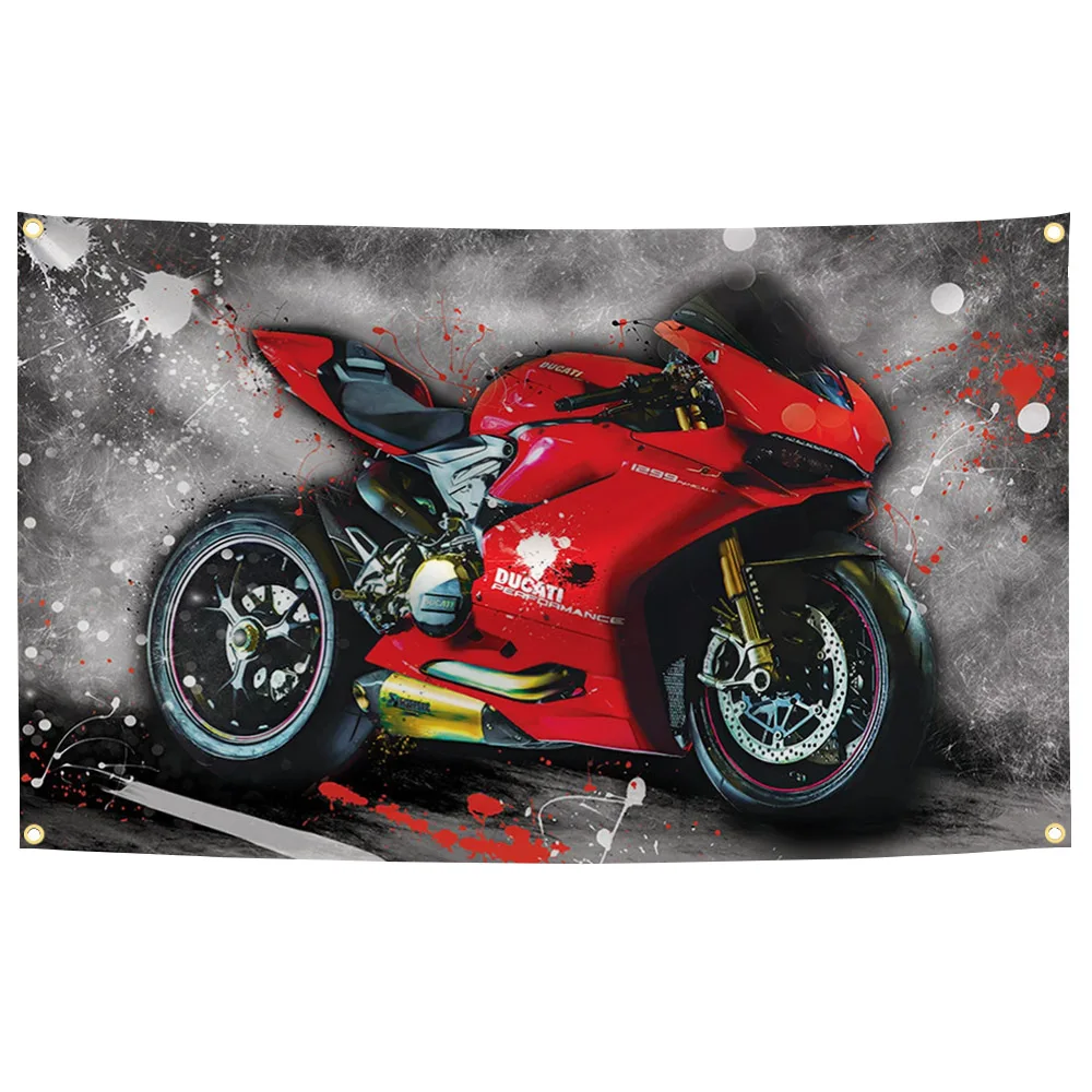 Ducati 90x150cm Motorcycle Wall Flag 7 Ducati 90x150cm Motorcycle Wall Flag - Image 7