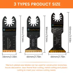 Titanium Oscillating Multitool Blades Set of 10 11 S1699f493ad0d41a18d5af06af4b8676ez