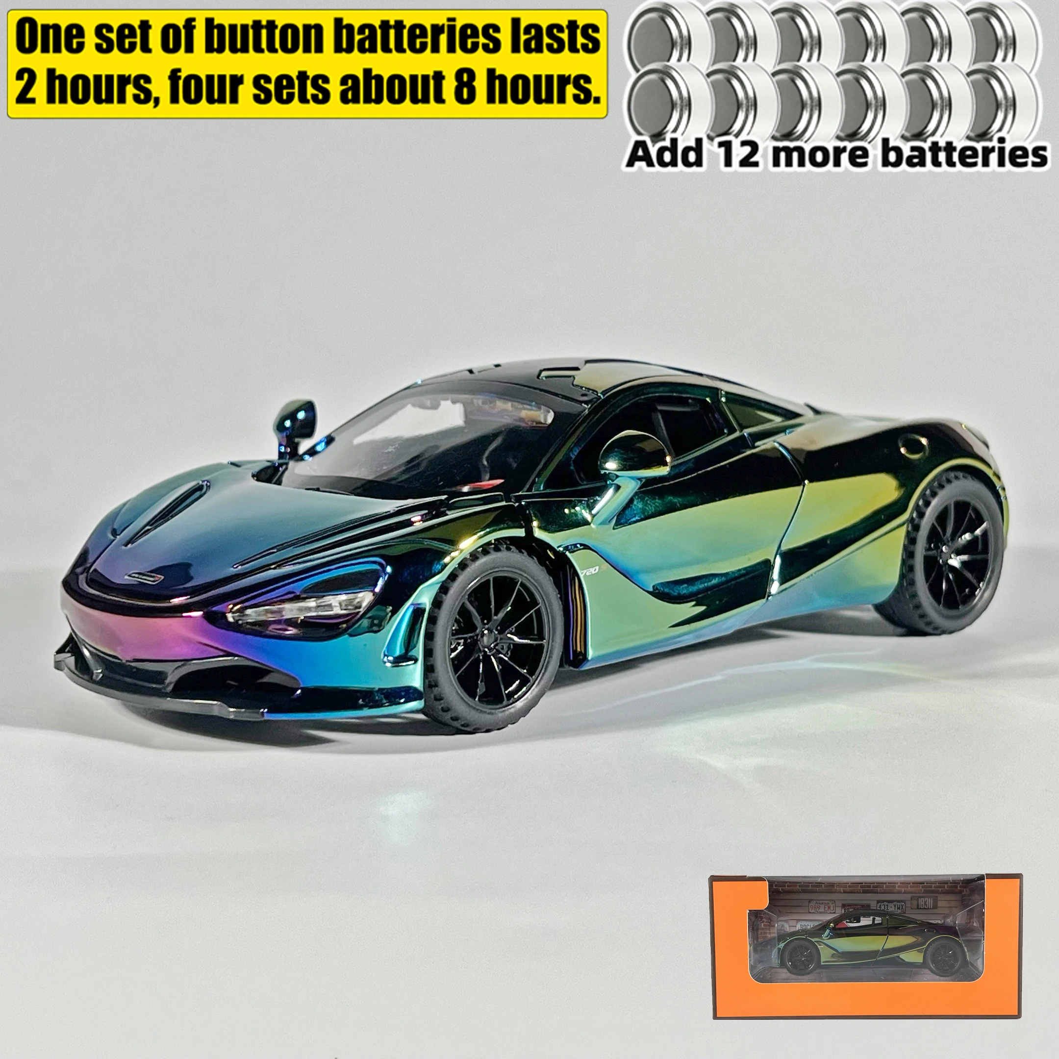 McLaren 720S 1:32 Diecast Model Collectible 7 McLaren 720S 1:32 Diecast Model Collectible - Image 7