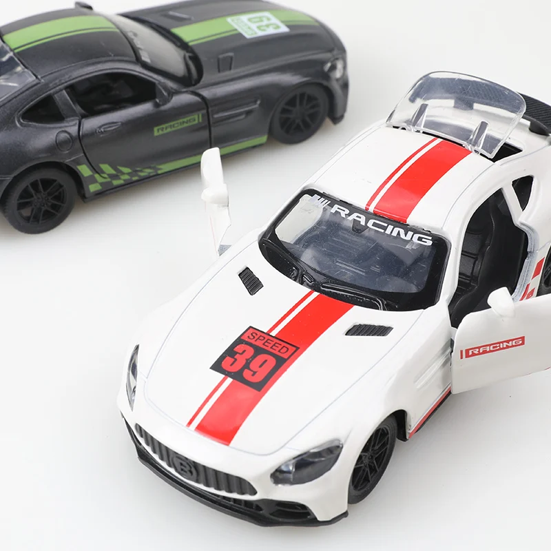 Benz GT 1:36 Diecast Model Car in Grey or White 4 Benz GT 1:36 Diecast Model Car in Grey or White - Image 4