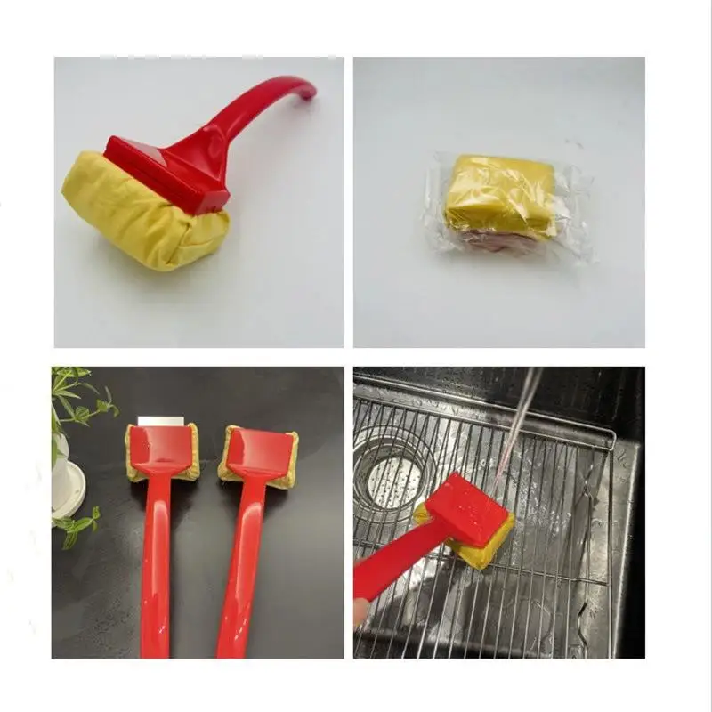 Red Eco-Friendly Grill Cleaning Brush with PVC Head 5 Red Eco-Friendly Grill Cleaning Brush with PVC Head - Image 5