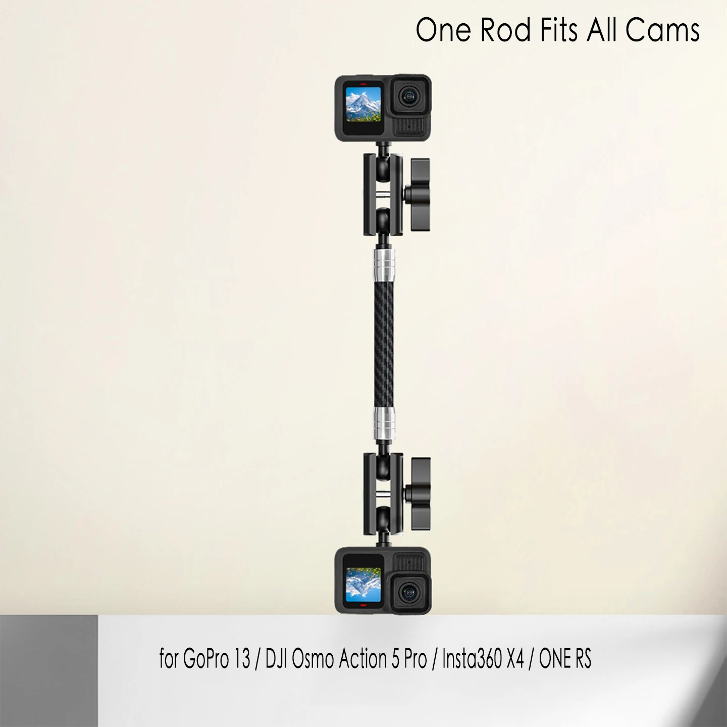 Carbon Fiber Selfie Stick for Action Cameras 2 Carbon Fiber Selfie Stick for Action Cameras - Image 2