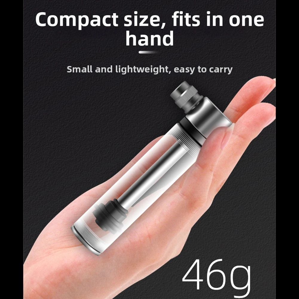 Mini Transparent Bike Pump 120mm, 50g 6 Mini Transparent Bike Pump 120mm, 50g - Image 6