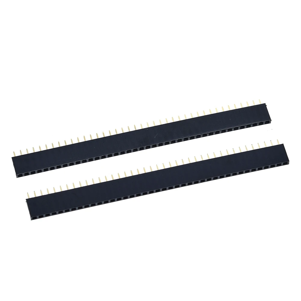 Straight Female Pin Header Strips 2.54mm Pitch, Pack of 10-100 3 Straight Female Pin Header Strips 2.54mm Pitch, Pack of 10-100 - Image 3